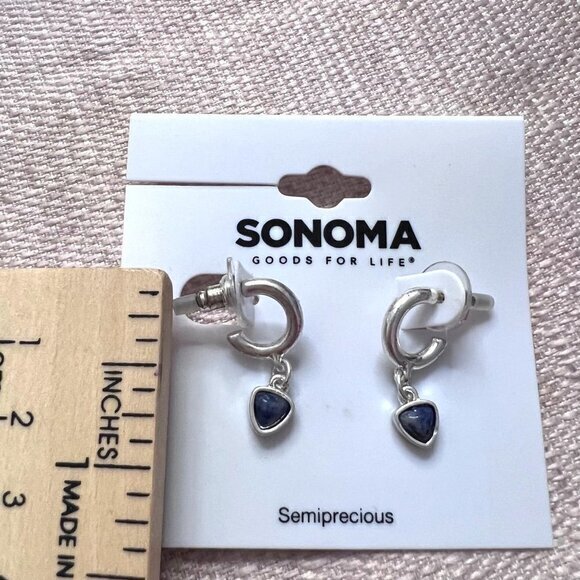 SONOMA Semiprecious Stone Hoop Earrings - Picture 5 of 6